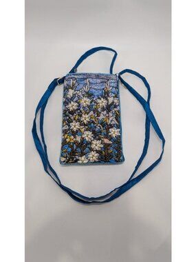 Bamboo Trading Company Blue LCT Lily Field Crossbody Purse